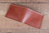 chestnut leather bifold wallet